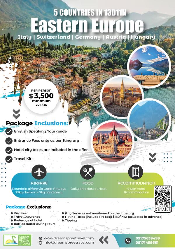 EUROPE TOUR PACKAGE 13 DAYS AND 11 NIGHTS