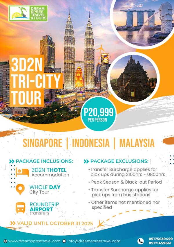 Tri-City 3D2N Tour