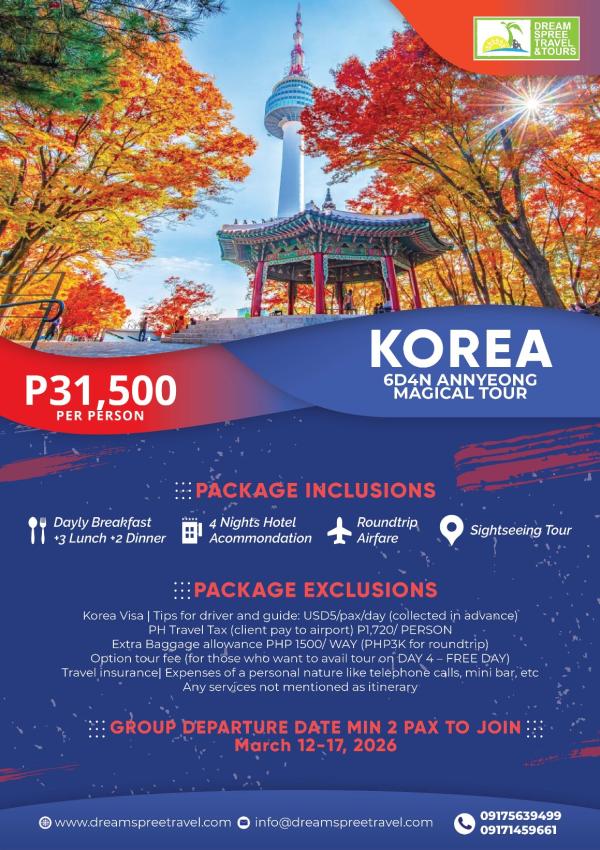 Korea 6D4N Annyeong Magical Tour